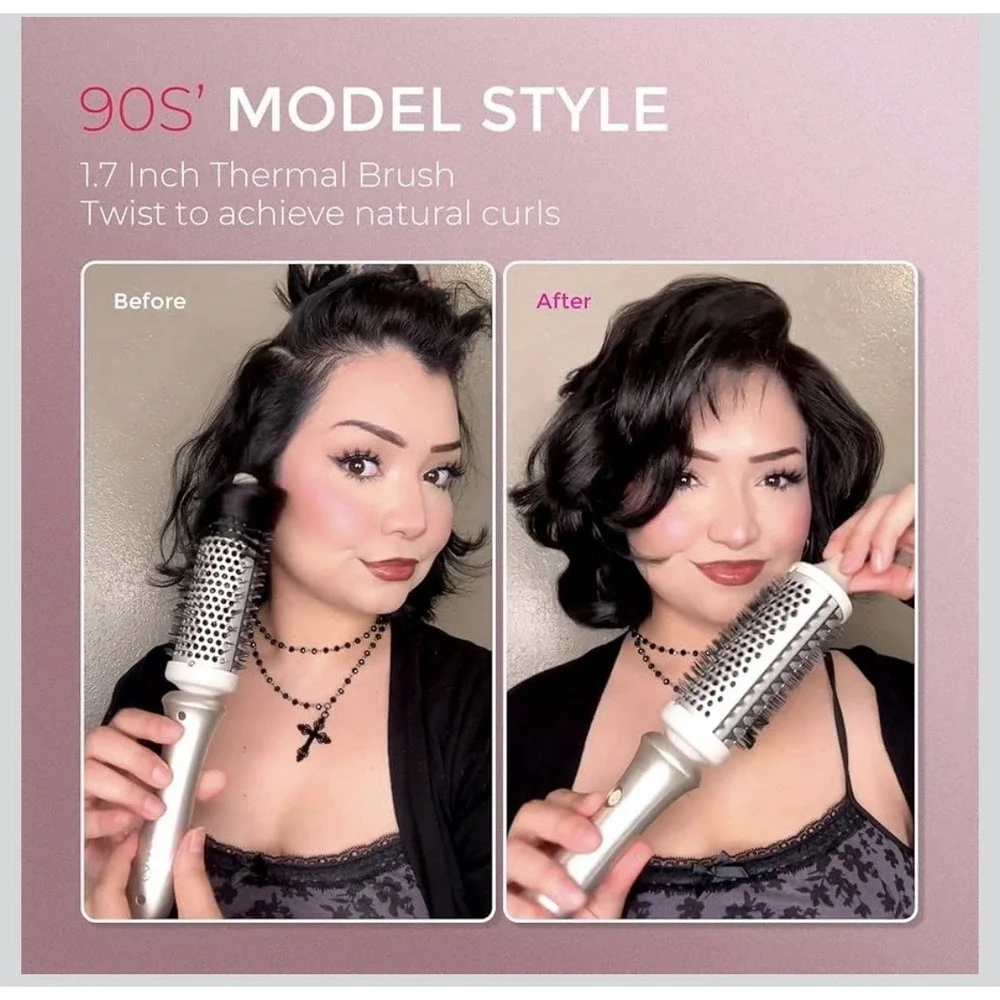 12N31/TYMO 2.0 Thermal Brush Curling Brush - STYLUX 1.7